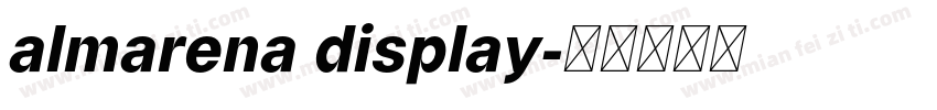 almarena display字体转换